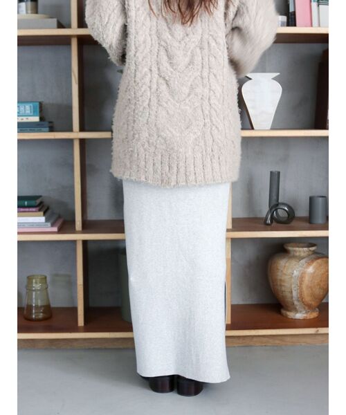 Ungrid（アングリッド）の「サイドスリットリブニットスカート（スカート・レディース・ライトグレー/パープル/グレー・FREE）」の19枚目の写真