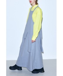 nagonstans ストレッチウォームクロス ジャンパースカート セットアップ対応】2WAYストレッチフラノ ジャンパースカート