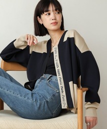 超軽量ロゴPTZIPカーディガン