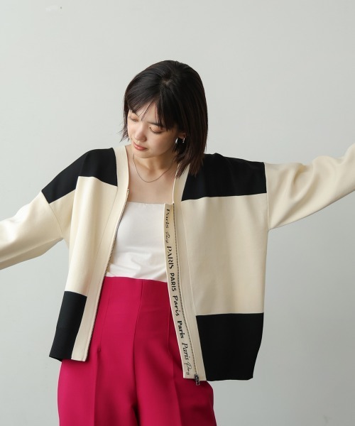 セール】超軽量ロゴPTZIPカーディガン（カーディガン/ボレロ）｜Bou