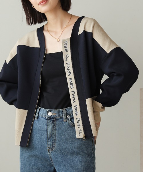 セール】超軽量ロゴPTZIPカーディガン（カーディガン/ボレロ）｜Bou