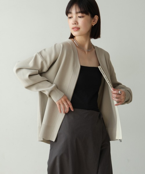 セール】超軽量ロゴPTZIPカーディガン（カーディガン/ボレロ