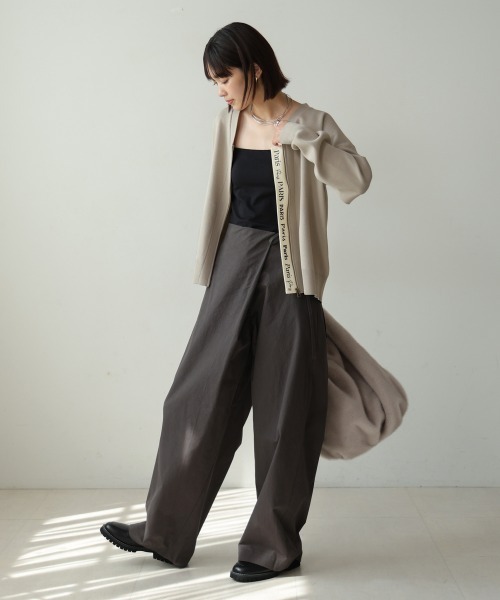 Bou Jeloud(ブージュルード)の「超軽量ロゴPTZIPカーディガン(カーディガン/ボレロ・レディース・グレイッシュベージュ/B/ピンク/A・FREE)」の20枚目の写真