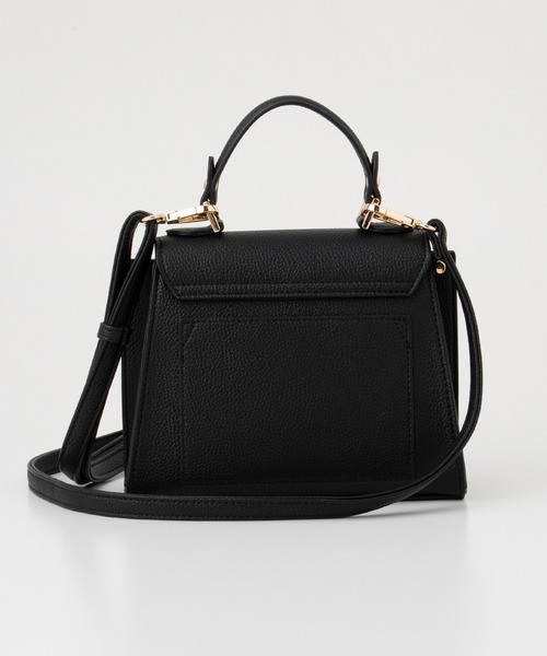 Honeys（ハニーズ）の「金具使いフラップバッグ（ハンドバッグ・レディース・ブラウン/ブラック/グレイッシュベージュ・FREE）」の11枚目の写真