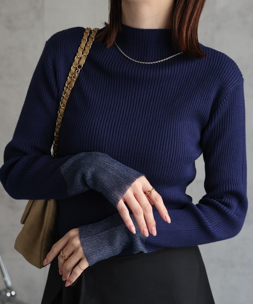 etretokyo 24SS アシンメトリーネックニットPO BK etretokyo 24SS アシンメトリーネックニットPO BK etretokyo