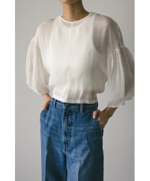 ブラウス シャツ バックオープンシアートップ レディース バックオープンシアートップ（シャツ/ブラウス）｜STYLEMIXER