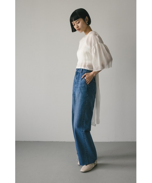 ブラウス シャツ バックオープンシアートップ レディース バックオープンシアートップ（シャツ/ブラウス）｜STYLEMIXER
