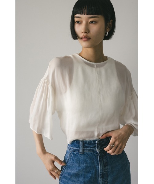 ブラウス シャツ バックオープンシアートップ レディース バックオープンシアートップ（シャツ/ブラウス）｜STYLEMIXER
