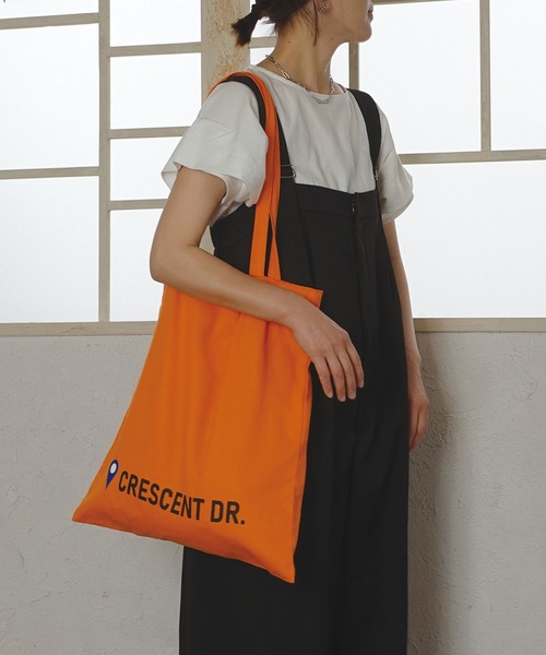 CORNERS by KR(コーナーズバイケーアール)の「【CORNERS by KR】カラーロゴトートバッグ(トートバッグ・レディース・ライム/ネイビー/パープル/オレンジ・FREE)」の4枚目の写真