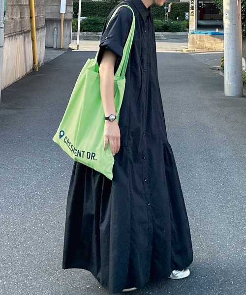 CORNERS by KR(コーナーズバイケーアール)の「【CORNERS by KR】カラーロゴトートバッグ(トートバッグ・レディース・ライム/ネイビー/パープル/オレンジ・FREE)」の7枚目の写真