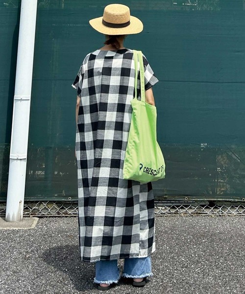 CORNERS by KR(コーナーズバイケーアール)の「【CORNERS by KR】カラーロゴトートバッグ(トートバッグ・レディース・ライム/ネイビー/パープル/オレンジ・FREE)」の6枚目の写真