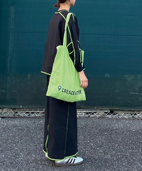 CORNERS by KR(コーナーズバイケーアール)の「【CORNERS by KR】カラーロゴトートバッグ(トートバッグ・レディース・ライム/ネイビー/パープル/オレンジ・FREE)」の13枚目の写真