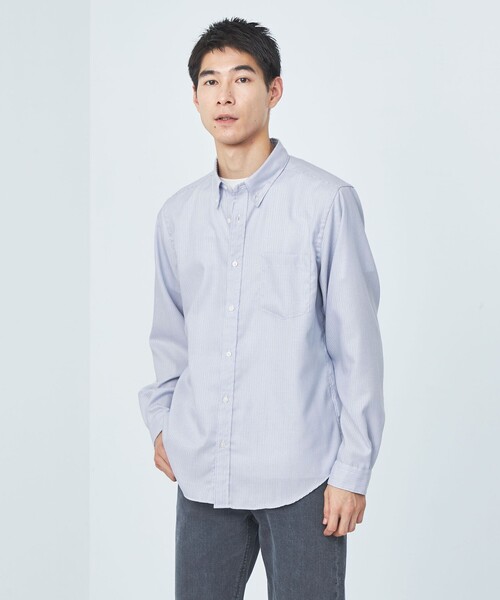 green label relaxing（グリーンレーベルリラクシング）の「オックスフォード ボタンダウンカラーシャツ -防シワ-（シャツ/ブラウス・メンズ・ライトブルー/ホワイト/ロイヤルブルー/ネイビー・S/XL/L/M）」の10枚目の写真