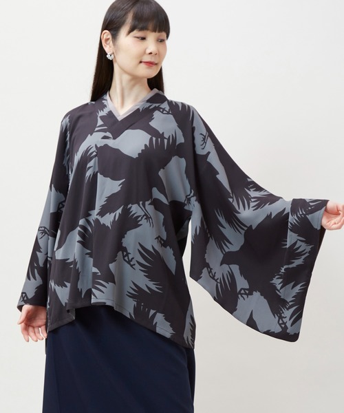 カヤ(カヤ)の「【カヤ】暗がりトップス(その他トップス・レディース・ピンク系その他/ブラック×レッド/ホワイト系その他/パープル/グレー・FREE)」の1枚目の写真