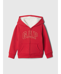 GAP | babyGap GAPロゴ 裏ボア ジップアップパーカー(パーカー)