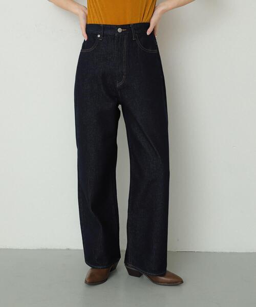SENSE OF PLACE by URBAN RESEARCH（センスオブプレイスバイアーバンリサーチ）の「『WEB/一部店舗限定』ワイドデニム（デニムパンツ・レディース・グレー/ライトインディゴブルー/ワンウォッシュ・SMALL/MEDIUM）」の3枚目の写真