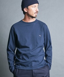 ORGANIC CTN EMBROIDERY PULL OVER L/S:オーガニックコットン 刺繍入り プルオーバー ロングスリーブ