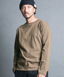 ORGANIC CTN EMBROIDERY PULL OVER L/S:オーガニックコットン 刺繍入り プルオーバー ロングスリーブ