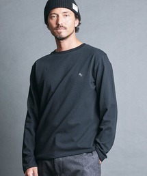 ORGANIC CTN EMBROIDERY PULL OVER L/S:オーガニックコットン 刺繍入り プルオーバー ロングスリーブ