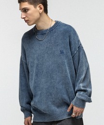 ビッグシルエット」に該当するニット/セーター（ブルー・ネイビー/青色