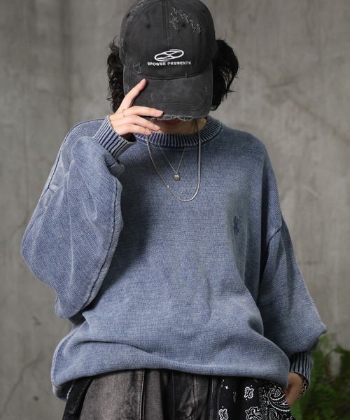 ヴィンテージライク ピグメント加工 ビッグシルエット ワン