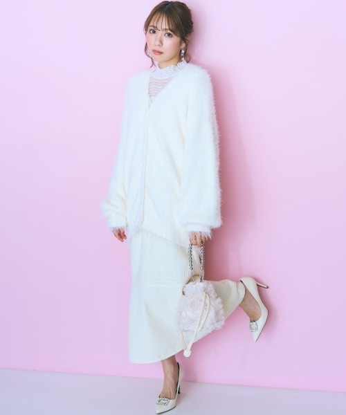 marun(マルン)の「<大きいサイズ> レーストップス marun(Tシャツ/カットソー・レディース・ピンク/オフホワイト/ブラック・4L/3L/LL/L/5L)」の22枚目の写真