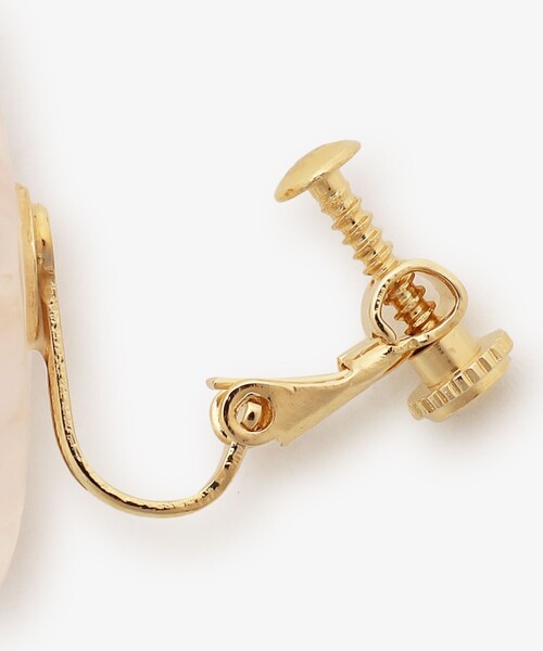 Afternoon Tea(アフタヌーンティー)の「フラワーイヤリング(イヤリング・レディース・ピンク/オフホワイト・ONE SIZE)」の4枚目の写真