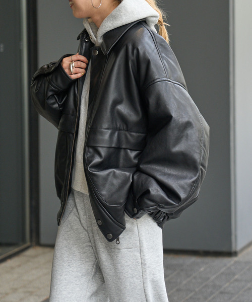 OUTDOOR PRODUCTS（アウトドアプロダクツ）の「フェイクレザーブルゾン