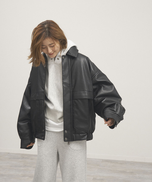 OUTDOOR PRODUCTS（アウトドアプロダクツ）の「フェイクレザーブルゾン