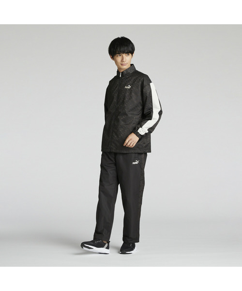 PUMA（プーマ）の「PUMA プーマ メンズ CORE HERITAGE ウーブン AOP ラインド トラックパンツ（その他パンツ・メンズ・ブラック/モカ・LARGE/MEDIUM/XX-LARGE/SMALL/X-LARGE）」の4枚目の写真