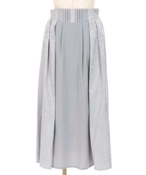 axes femme(アクシーズファム)の「ジャカード切替タックスカート(スカート・レディース・ネイビー/グレー/ワイン・FREE)」の7枚目の写真