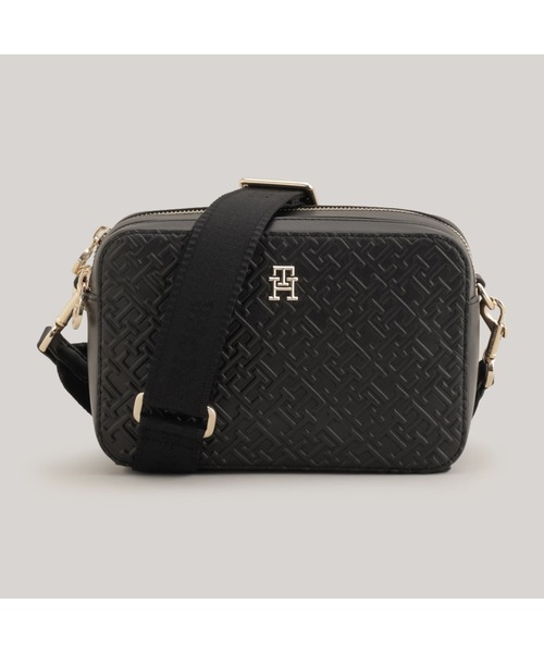 TOMMY HILFIGER（トミーヒルフィガー）の「ディスティンクトモノグラムカメラバッグ（ショルダーバッグ・レディース・ブラック/ブルー・FREE）」の3枚目の写真