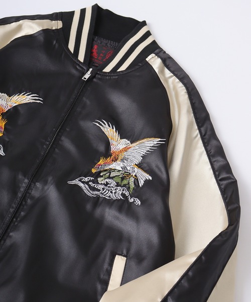 【DOUBLE STEAL】 サテンスカジャン STUDIOUS（ステュディオス）の「STUDIOUSトリアセテートサテン