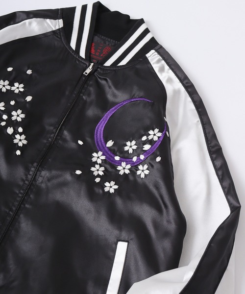 未使用 EXAMPLE 刺繍 サテン スカジャン M 定価42900円 Amazon | Momostyle SSPEC 鳳凰刺繍マーク スカジャン