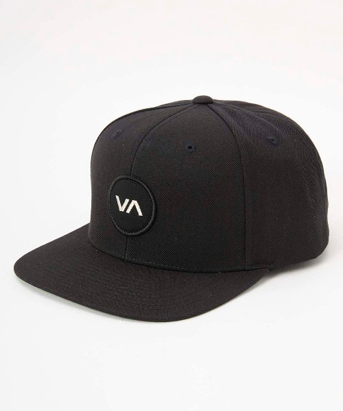 RVCA メンズ VA PATCH SNAPBACK キャップ BLK 【2024年秋冬モデル】/ルーカワッペンスナップバックキャップ（キャップ）｜RVCA（ルーカ）