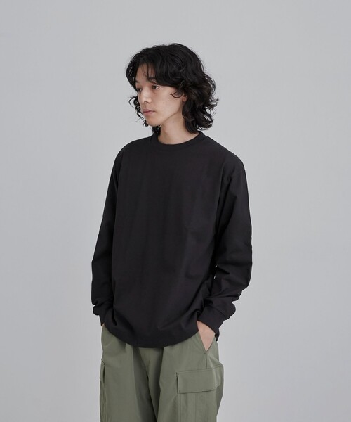 coen(コーエン)の「マックスウェイトロングスリーブTシャツ(Tシャツ/カットソー・メンズ・ブラック/ホワイト/コバルトブルー/パープル・M/L/XL)」の6枚目の写真