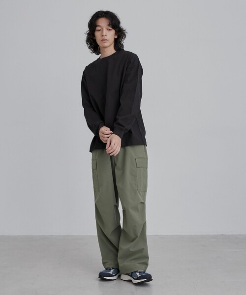 coen(コーエン)の「マックスウェイトロングスリーブTシャツ(Tシャツ/カットソー・メンズ・ブラック/ホワイト/コバルトブルー/パープル・M/L/XL)」の7枚目の写真