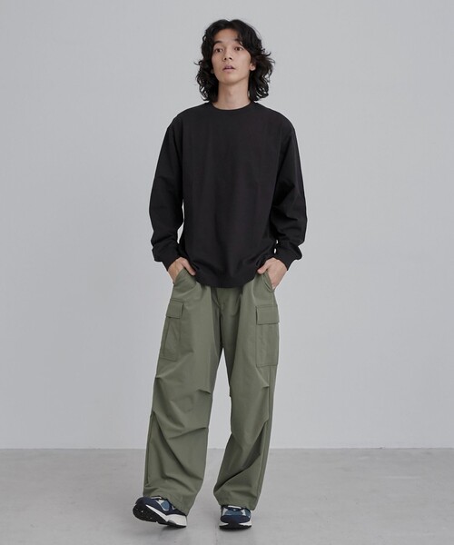 coen(コーエン)の「マックスウェイトロングスリーブTシャツ(Tシャツ/カットソー・メンズ・ブラック/ホワイト/コバルトブルー/パープル・M/L/XL)」の9枚目の写真