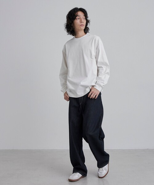 coen(コーエン)の「マックスウェイトロングスリーブTシャツ(Tシャツ/カットソー・メンズ・ブラック/ホワイト/コバルトブルー/パープル・M/L/XL)」の12枚目の写真
