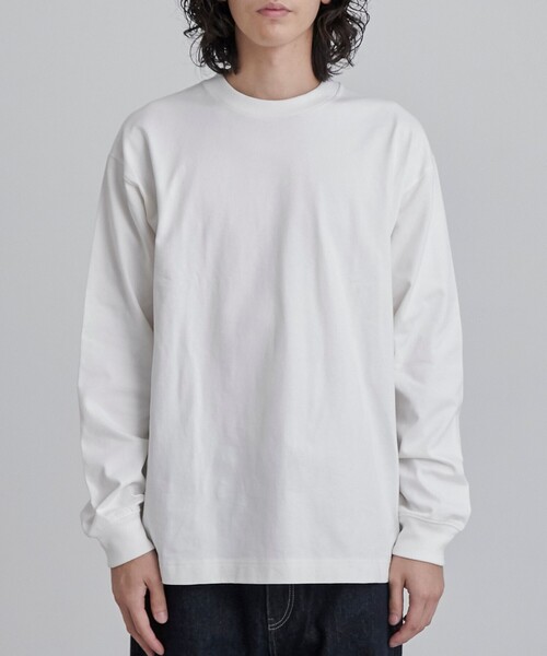 Coen コーエン スウェット長袖 ホワイト M coen（コーエン）の「マックスウェイトロングスリーブTシャツ（T