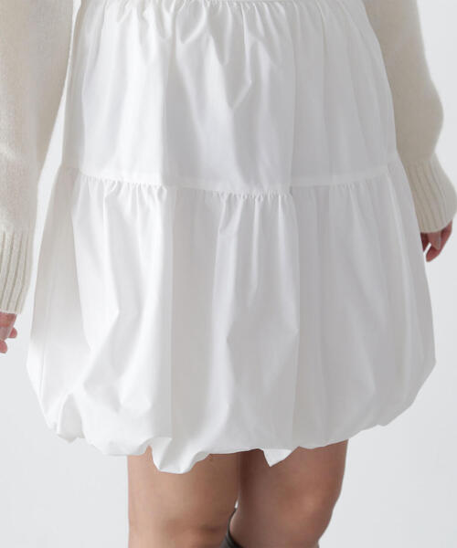 NATURAL BEAUTY BASIC（ナチュラルビューティーベーシック）の「◇バルーンミニスカート（スカート・レディース・ブラック/オフホワイト/ベージュ・SMALL/MEDIUM）」の14枚目の写真