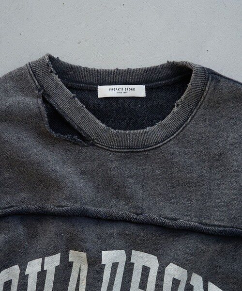 FREAK'S STORE（フリークスストア）の「パウダー加工 ロゴスウェット（スウェット・レディース・チャコール/ブルー/オフホワイト・ﾌﾘ-）」の18枚目の写真
