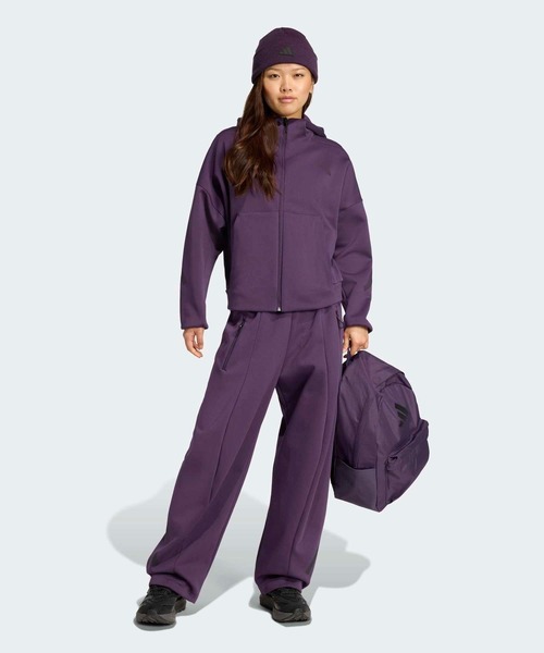 アディダス 新品 スウェットパーカーセットアップ 130 上下 パープル adidas Z.N.E. フルジップパーカー / アディダス adidas