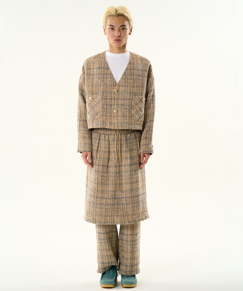 DISCOVERED(ディスカバード)の「TWEED LAYERED PANTS(その他パンツ・メンズ・ブラック/ベージュ・1/3)」の15枚目の写真