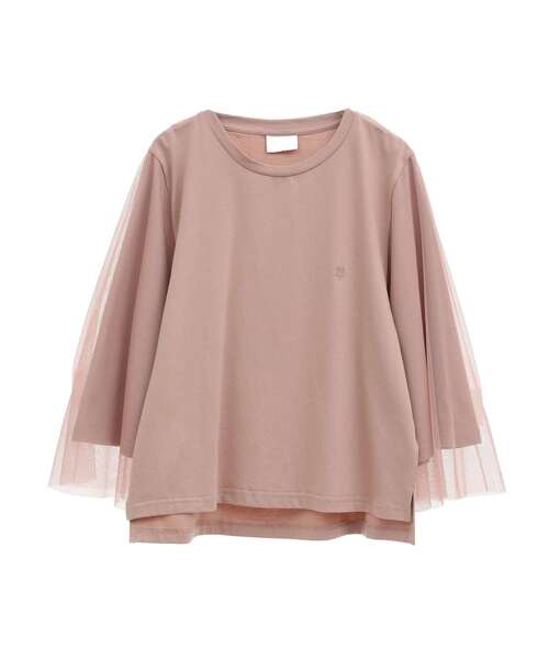 CONVERSE TOKYO(コンバーストウキョウ)の「TULLE DOCKING TEE(Tシャツ/カットソー・レディース・ブラック/ピンク/ブルー・FREE)」の16枚目の写真