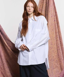 《UNISEX》120/2 Suvin Cotton Typewriter Prime-Over Shirt Coat/スビンコットンタイプライタープライムオーバーシャツコート【MAISON SPECIAL/メゾンスペシャル】