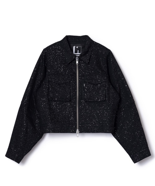 NON TOKYO(ノントーキョー)の「LAME DENIM JACKET(デニムジャケット・レディース・インディゴブルー/グリーン/ブラック・FREE)」の10枚目の写真