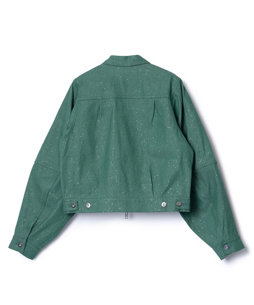 NON TOKYO(ノントーキョー)の「LAME DENIM JACKET(デニムジャケット・レディース・インディゴブルー/グリーン/ブラック・FREE)」の13枚目の写真