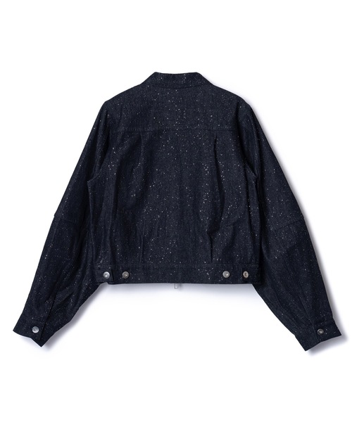 NON TOKYO(ノントーキョー)の「LAME DENIM JACKET(デニムジャケット・レディース・インディゴブルー/グリーン/ブラック・FREE)」の15枚目の写真