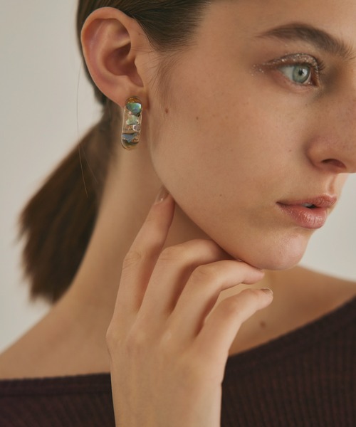 【セール】「(en)brace / エンブレイス」 シェルピアス 'en'shell pierce（ネックレス）｜b apartment（ビーアパートメント） 6,640円